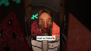 Real vs fake watermelon🍉 #asmr #asmrvideos #asmrsounds #asmrcommunity #asmreating