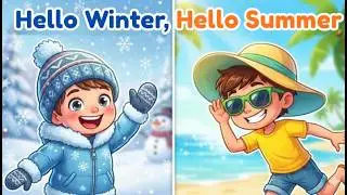 Hello Winter, Hello Summer 🌍 | Seasons Song for Kids | Teddy Eddy