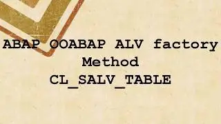 Display ALV List easily in ABAP using CL_SALV_TABLE