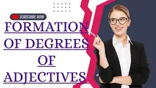Formation of degrees of adjective || English grammar || islamic academy 