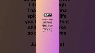 Jump song (Lyrics)💝 (REQUESTED) #blackpink #songlyrics #tranding #viral