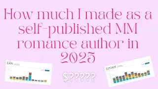 How much money I made from self-publishing MM romance in 2025