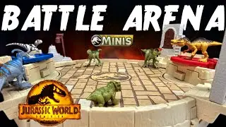 Mattel Jurassic World Dominion MINIS Battle Arena Malta Playset Review!!!