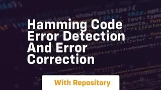 hamming code error detection and error correction