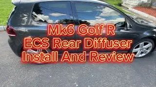 VW MK6 Golf R ECS Rear Diffuser Install And Review Stock Volkswagen Diffuser Removal