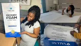 Лучший жесткий и удобный матрас Valuxe из пены с эффектом памяти толщиной 3 дюйма | Обзор матраса...
