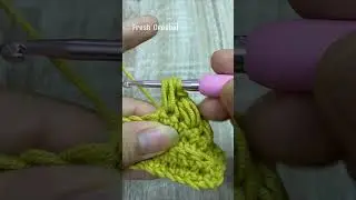 BRAID PUFF CROCHET STITCH 🧶✨ #easycrochet #crochetforbeginners #freecrochetpattern