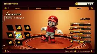 Mario all Gear unlocked Mario Strikers Nintendo Switch