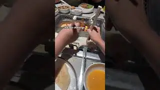 Hot pot challenge 😆😍😚🍜🥘 #hotpot #food #noodles #cooking #shorts