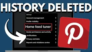 How to Delete Home Feed History on Pinterest