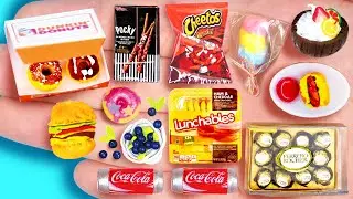 14 EASY REALISTIC DIY MINIATURE FOOD AND DRINKS HACKS AND CRAFTS !!!