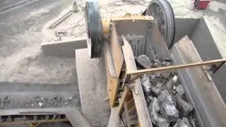 WANTE Stone crusher Jaw crusher working spot