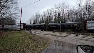 Thru The Pouring Rain To Catch This Train, Plus ELS 503 Was Spotted In Pembine, WI Being Worked On!