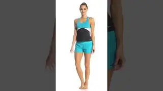 Nike Women's Prism Crossback Tankini Top | SwimOutlet.com