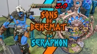 Sons of Behemat vs Seraphon  Age of Sigmar 3.0 2000 Point Battle Report