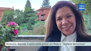 Venezuela, la deputata dell'opposizione in esilio Mariela Magallanes replica ai presidi pro Maduro