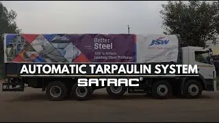 India's First Fully Automatic Tarpaulin System for Load Body Trucks | SATRAC Innovation