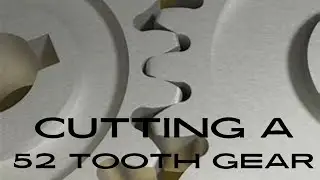 52 teeth gear cut in aluminium