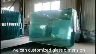 China clear float glass factory 