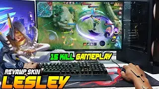 LESLEY REVAMP SKIN : MOBILE LEGENDS PC GAMEPLAY ||  || MOBILE LEGENDS  PC HANDCAM GAMEPLAY🔥