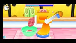 Cooking Mama making a Salisbury Steak