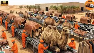 Inside USA's Famous Camel Factory | From Raw Leather to Crafted Jackets Full Process