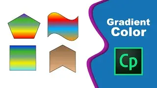 How to add gradient color to a shape in Adobe Captivate