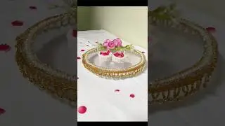DIY Engagement Ring Platter | DIY wedding decor #engagementplate #engagementring #diy #craft #shorts