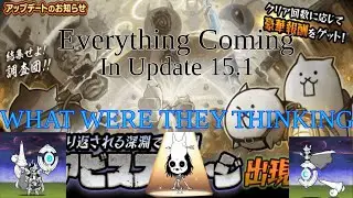Все, что появится в обновлении 15.1 для игры The Battle Cats