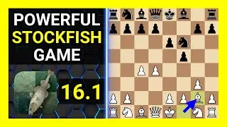 Powerful Stockfish 16.1 Chess Game, Dutch Defense, Classical Variation