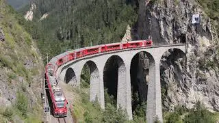 Landwasserviadukt - DAS Wahrzeichen der Rhätischen Bahn - August 2017