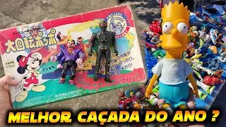 CAÇADA de BRINQUEDOS! BART SIMPSON RARO, TOKUSATSU, DISNEY, ACTION FIGURES na FEIRA do ROLO