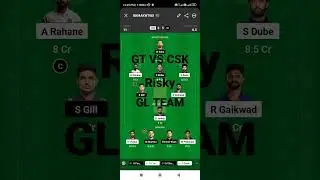 GT VS CSK DREAM 11 RISKY GL TEAM #ipl #final #shorts