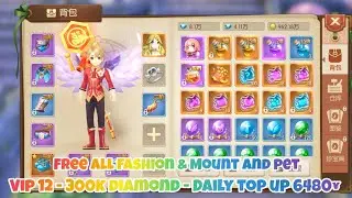 Astral Fable Private Server - VIP12 - 300K Diamond - Daily Top up 6480&yen; - Free All Fashion & Mount