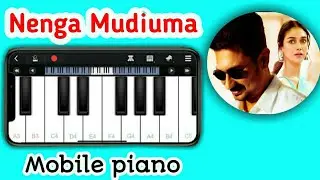 Psycho - Neenga Mudiyuma Song | Piano Notes | Piano Tutorial | Mobile Keyboard 🎹