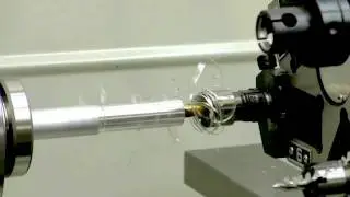 Lathe with AT6 tool turret and air collet closer 2