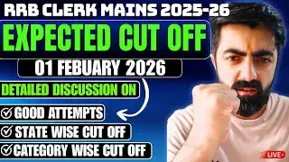 IBPS RRB Clerk Mains 2025 Expected Cutoff (State-Wise) || Maha Analysis By Singh Sir & Dhruva Sir...