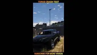 GTA 5 TORUS CAR CRASH TEST🤣| GTA 5 VIDEOS | #Shorts | nuclear vishu