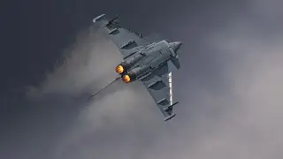 Eurofighter Typhoon incredible takeoff and Two-ship Formation [4K]