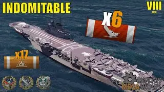 Indomitable 6 Kills & 176k Damage | World of Warships Gameplay