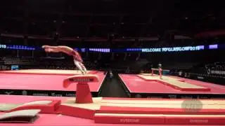HILL Lisa Katharina (GER) - 2015 Artistic Worlds - Qualifications Vault 1