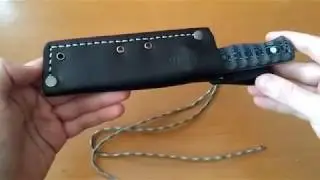 Poner el cordon Fiador al cuchillo Nieto yesca