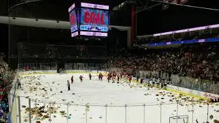 #ECHL Icemen's Charity Teddy Bear Toss