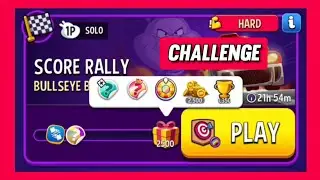 Hard bulls eye bash solo challenge|2500 points|score rally|match masters