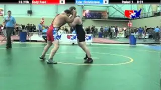 University Nat`ls FS  96 KG / 211.5 lbs: Cody Reed vs. Tyler Christensen