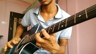 dil bechara title track (sushant singh rajput) on acoustic guitar