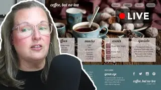 LIVE 🟤 Working on a Website. Come + relax w/me. HTML CSS JS • Part 6