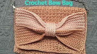 How to crochet Bow bag/shoulder bag/#bowbag#handmade