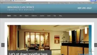 Reordering menu items in a LawLytics site using drag and drop
