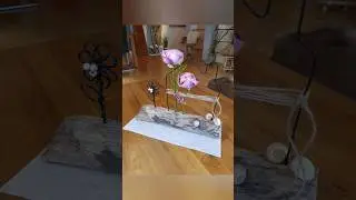 Treibholz + Draht = Tischdeko #fensterbankdeko #drahtdiy #tabledecoration #drahtdeko #wiredecoration